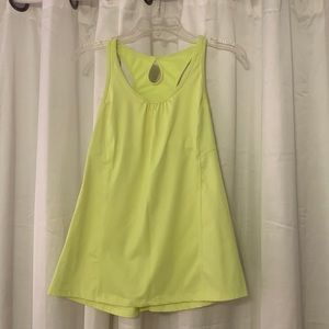 Campion neon yellow workout top